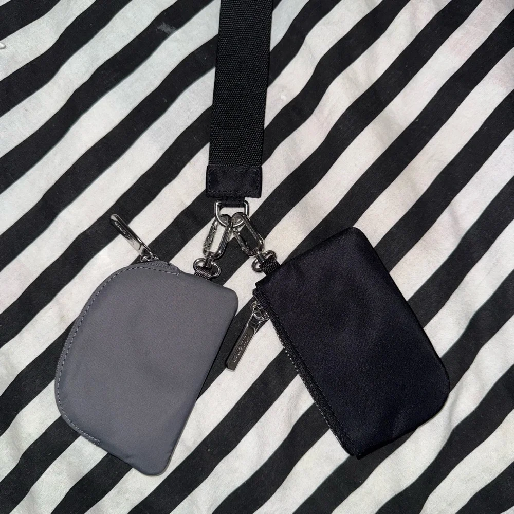 Lululemon‎ Athletica Black and Gray Pouch Set